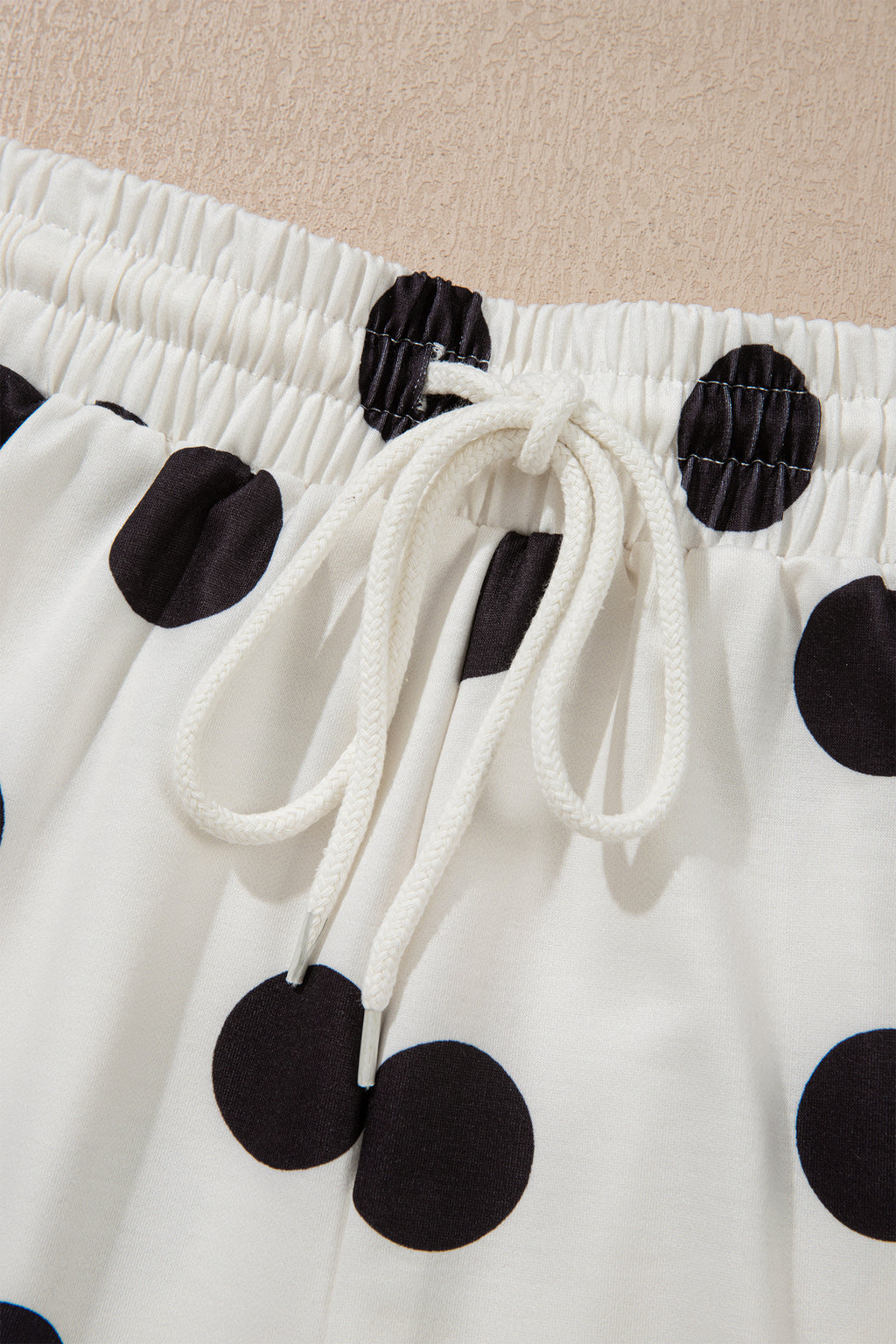 Polka Dot Print Tee & Shorts Co-ord Set | Pink, Black & Sky Blue