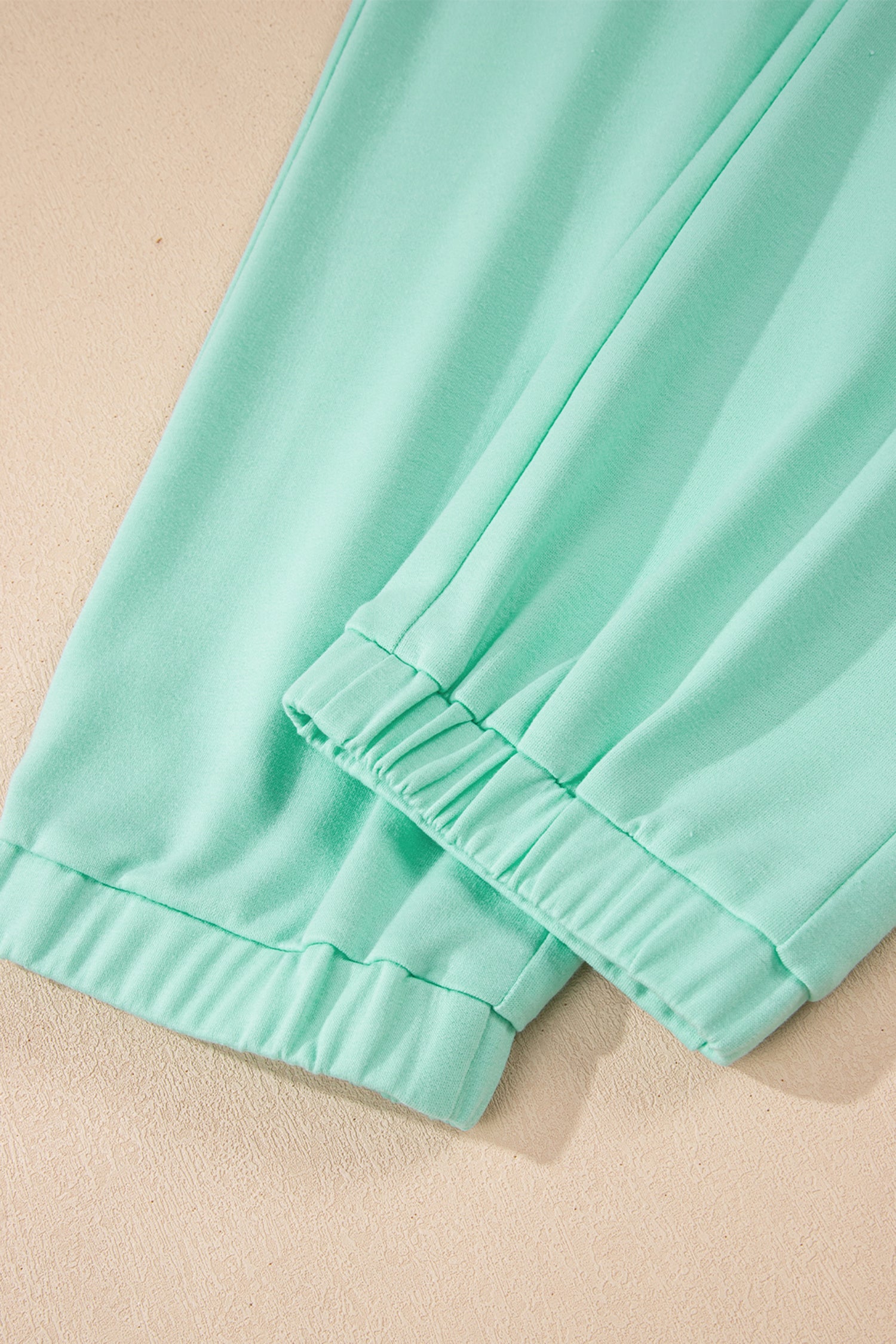 V-Neck Tee & Drawstring Pant Set | Apricot Pink, Mint Green, Bonbon & Beau Blue