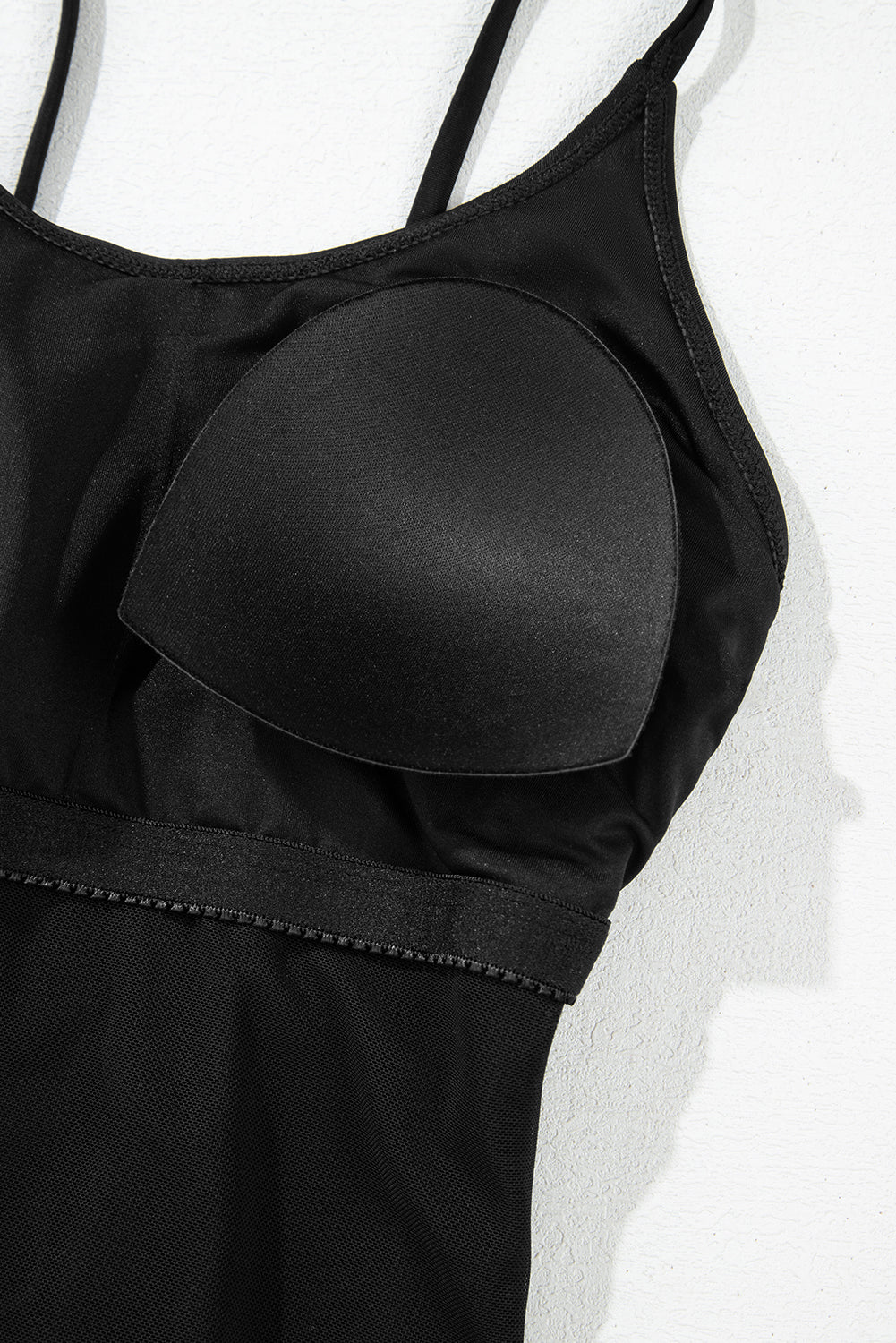 Black Strappy Lace-Up Open Back One Piece Swimsuit | UK 8-20