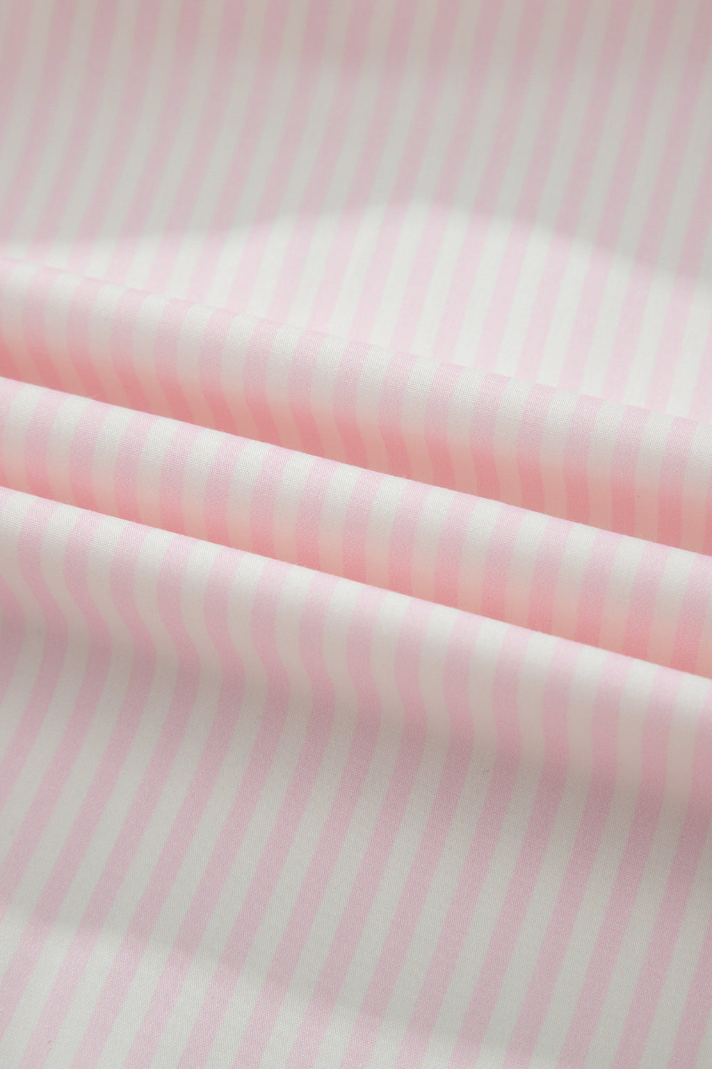 Women's Pink Stripe Contrast Trim V Neck Flutter Sleeve Blouse at LivelyLooks