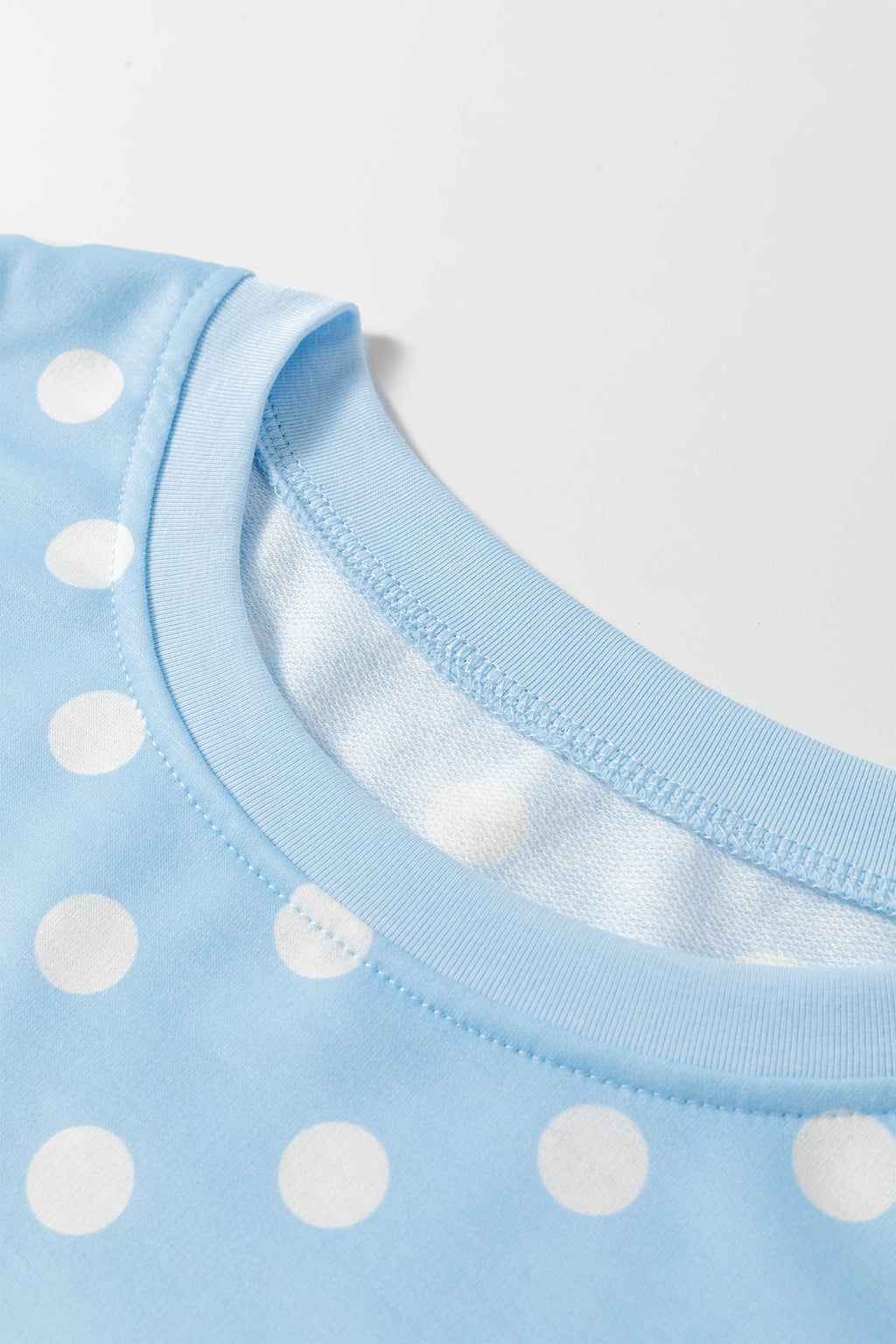 Polka Dot Oversized Top & Shorts Co-ord Set | Beige Pink Blue Green