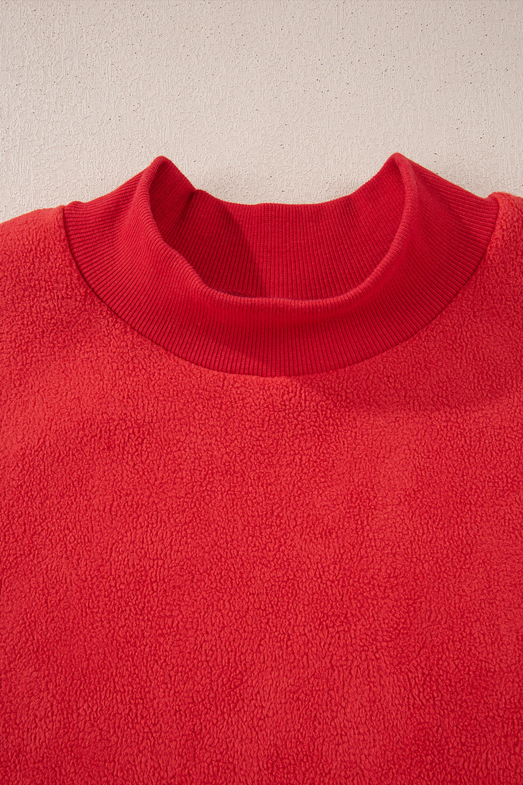Carrot Oversized Reversible Sweatshirt Drop Shoulder Mock Neck Women S-XL