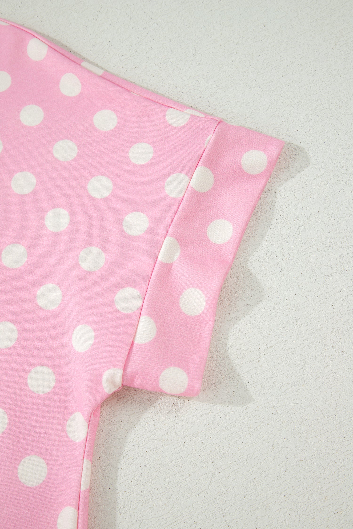 Polka Dot Mock Neck Short Set – Yellow, Pink, Sky Blue & Green