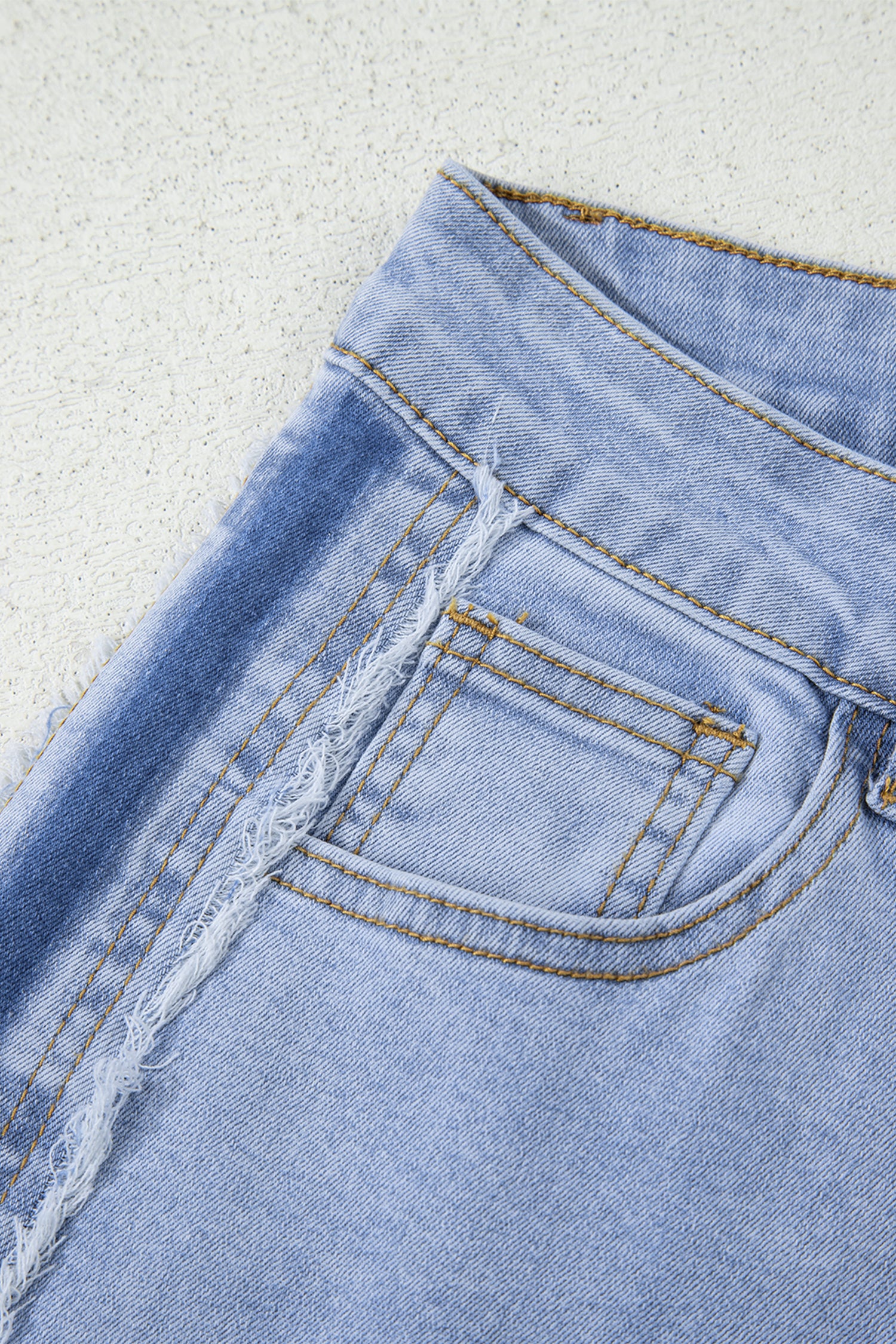 Women's Women's Patchwork Shift Jeans Contrast Stripe Frayed Side Panel Sizes 4-16 at LivelyLooks