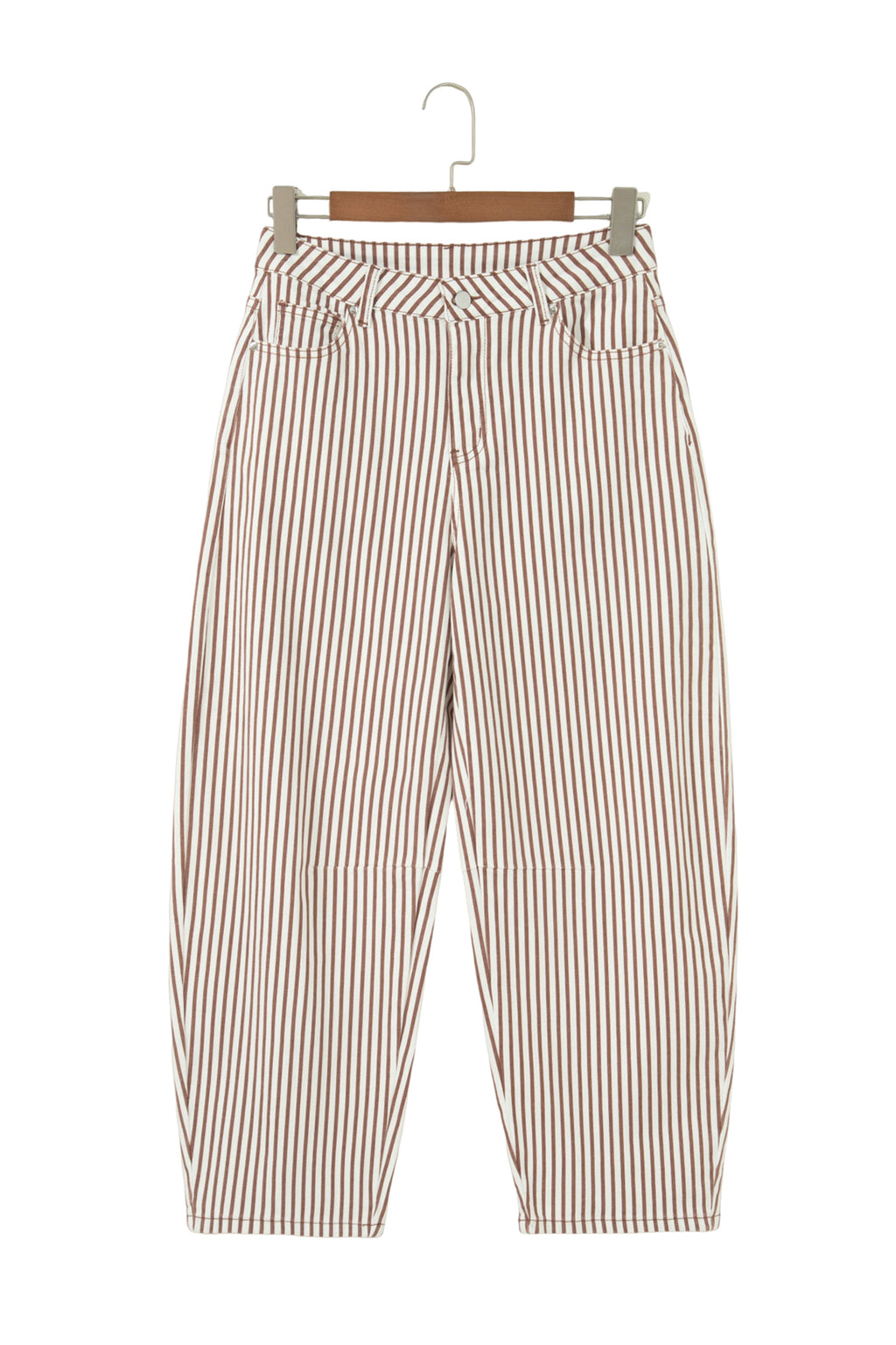 Stripe Casual Barrel Leg Jeans UK 4-16