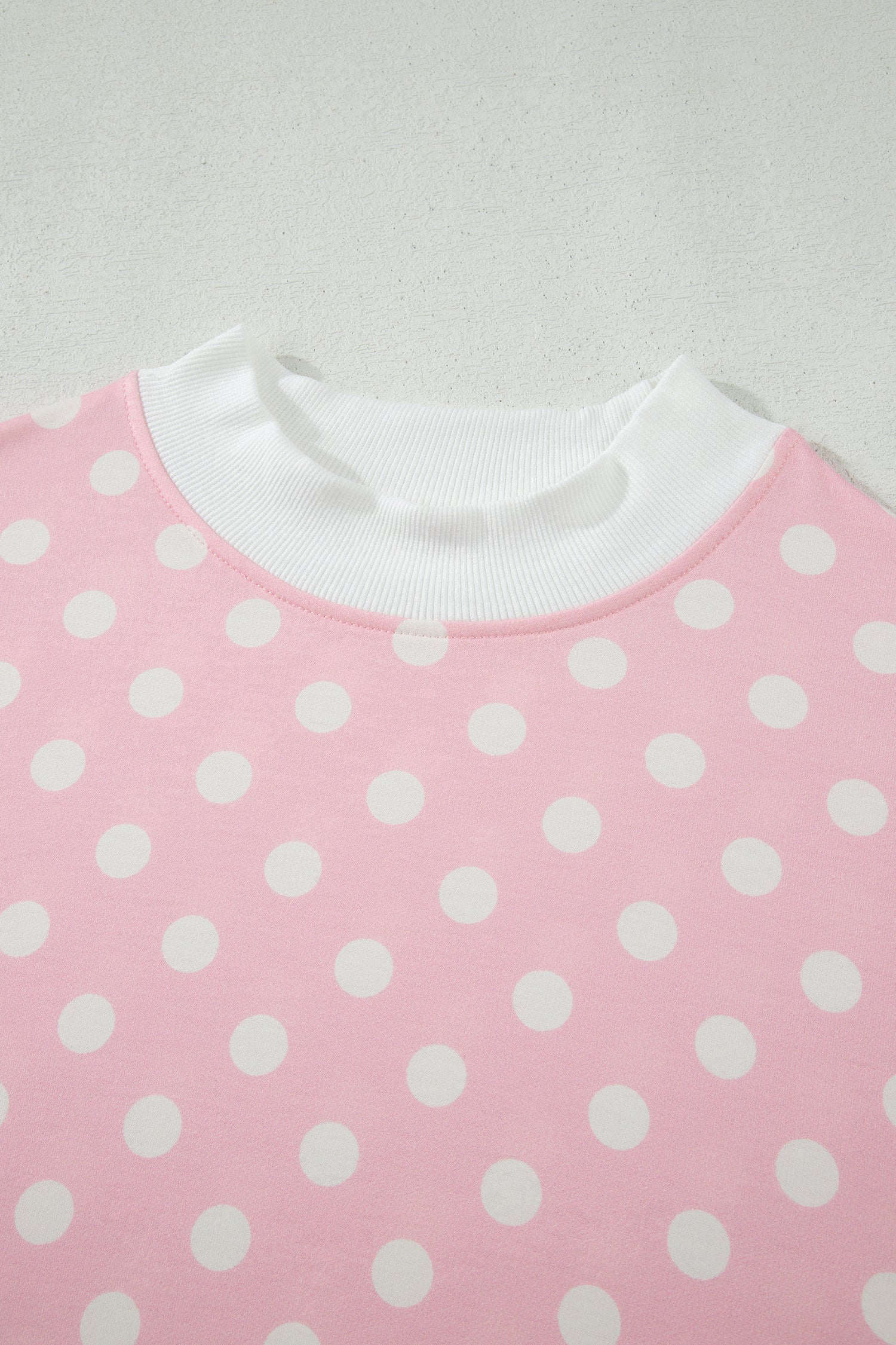 LivelyLooks Pink Polka Dot Mock Neck Short Sleeve Top & Shift Pant Co-ord Set S-XL women's fashion