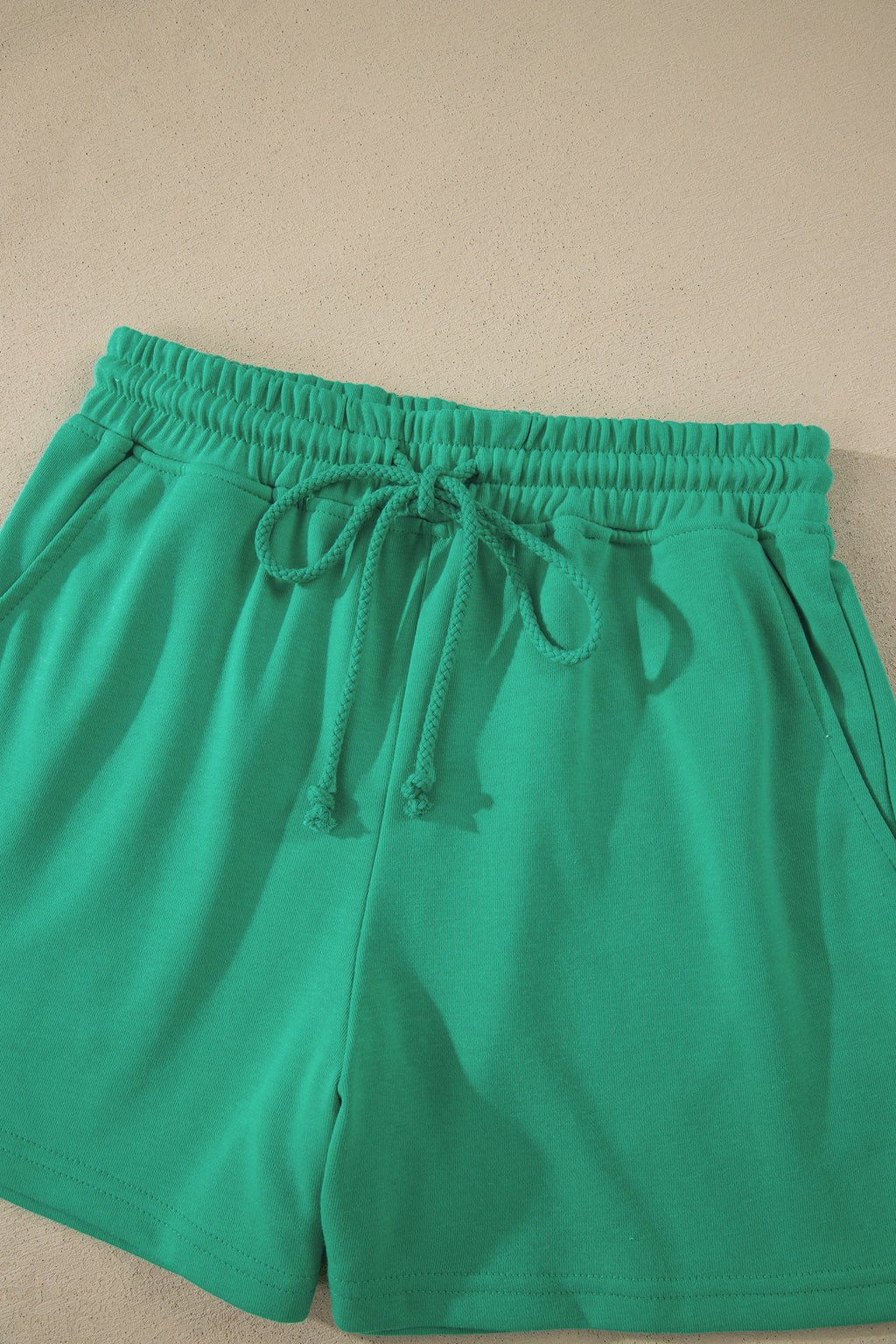 Loose Tee Drawstring Shorts Co-ord Set Mist Blue Sea Green S-XL