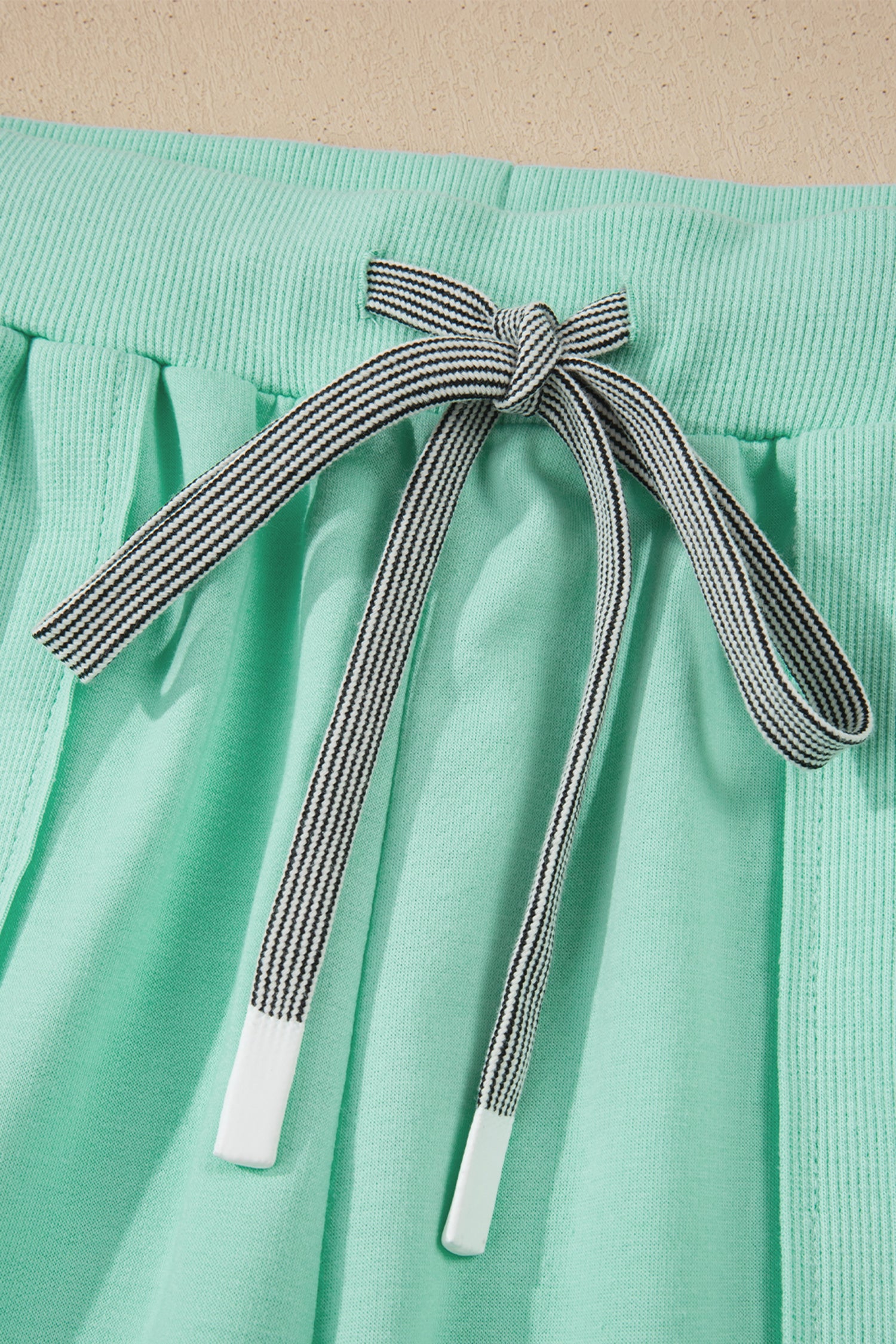 V-Neck Tee & Drawstring Pant Set | Apricot Pink, Mint Green, Bonbon & Beau Blue