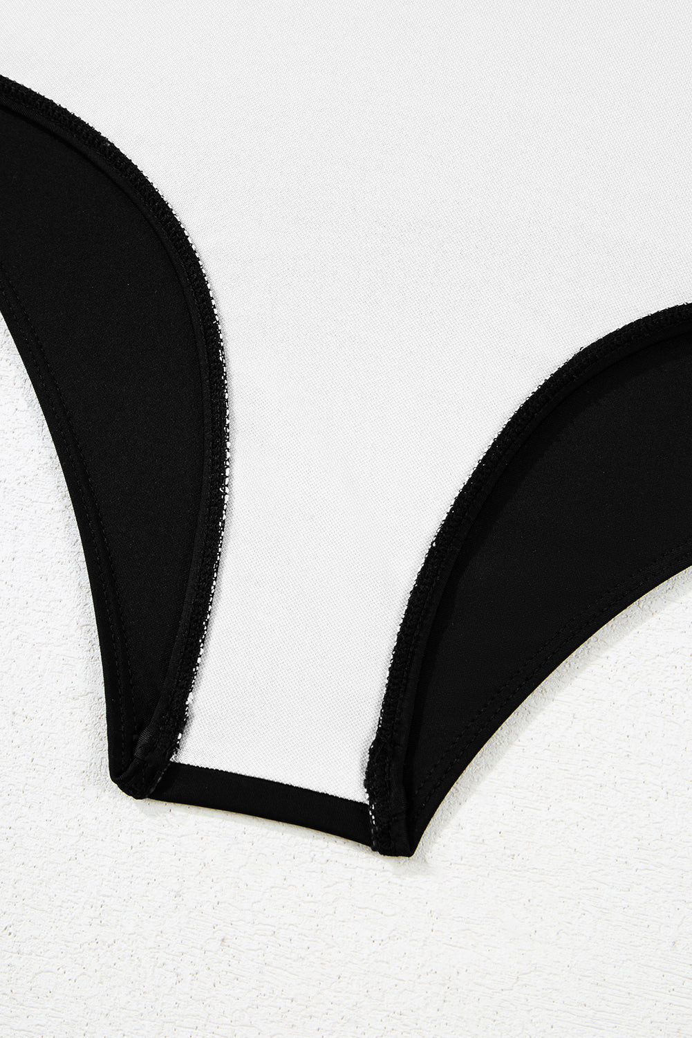 Two-Tone Crossed Cutout Backless Monokini | Pink & Black | UK 8-22