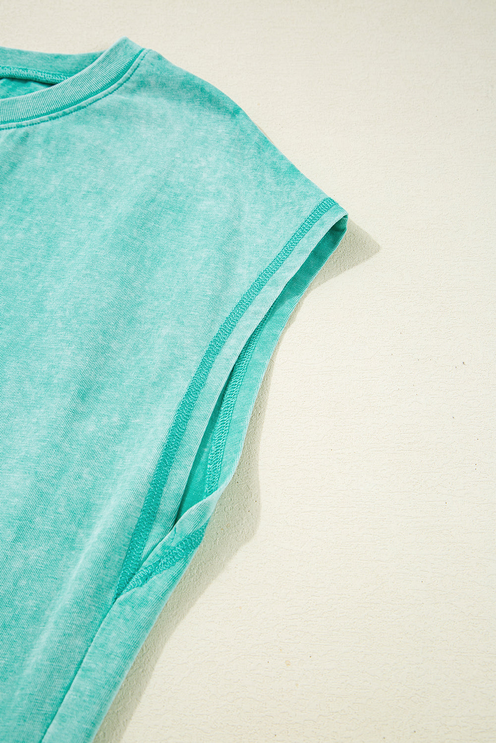 Wisteria Orange Aqua Mineral Wash Pocketed T-Shirt Long Dress S-XL