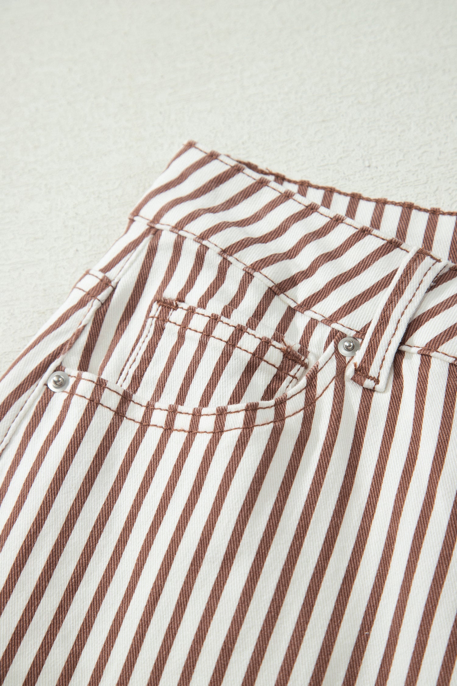 Stripe Casual Barrel Leg Jeans UK 4-16