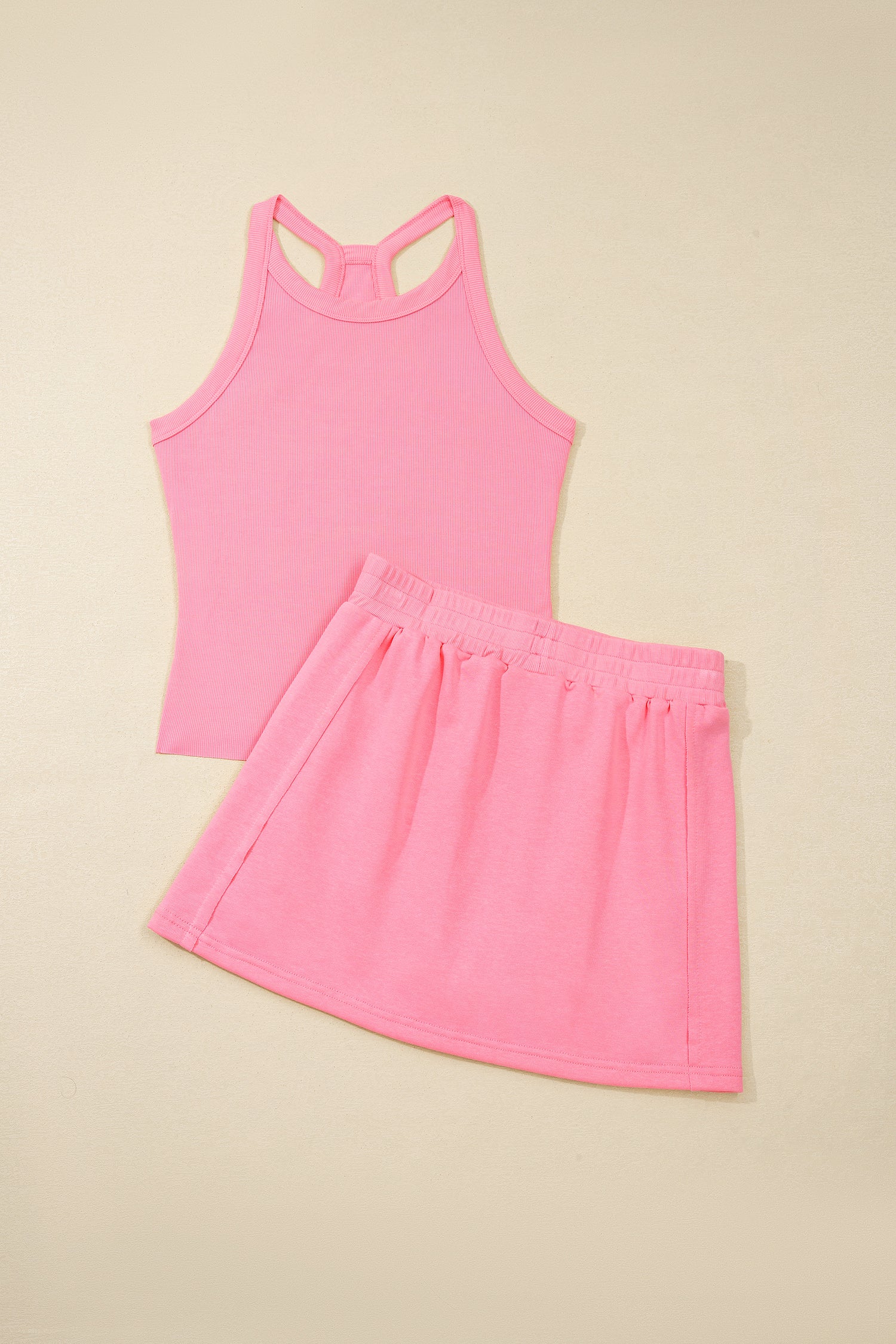 LivelyLooks Women's Slim Cropped Tank Top & Mini Skort Co-ord Set Summer Outfit Green women's fashion