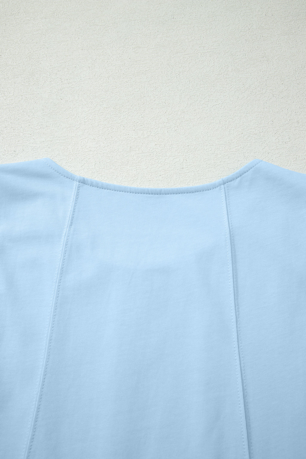 Women's Stitched Detail Tank Top & Shorts Co-ord Set Pink Mist Blue S-XL