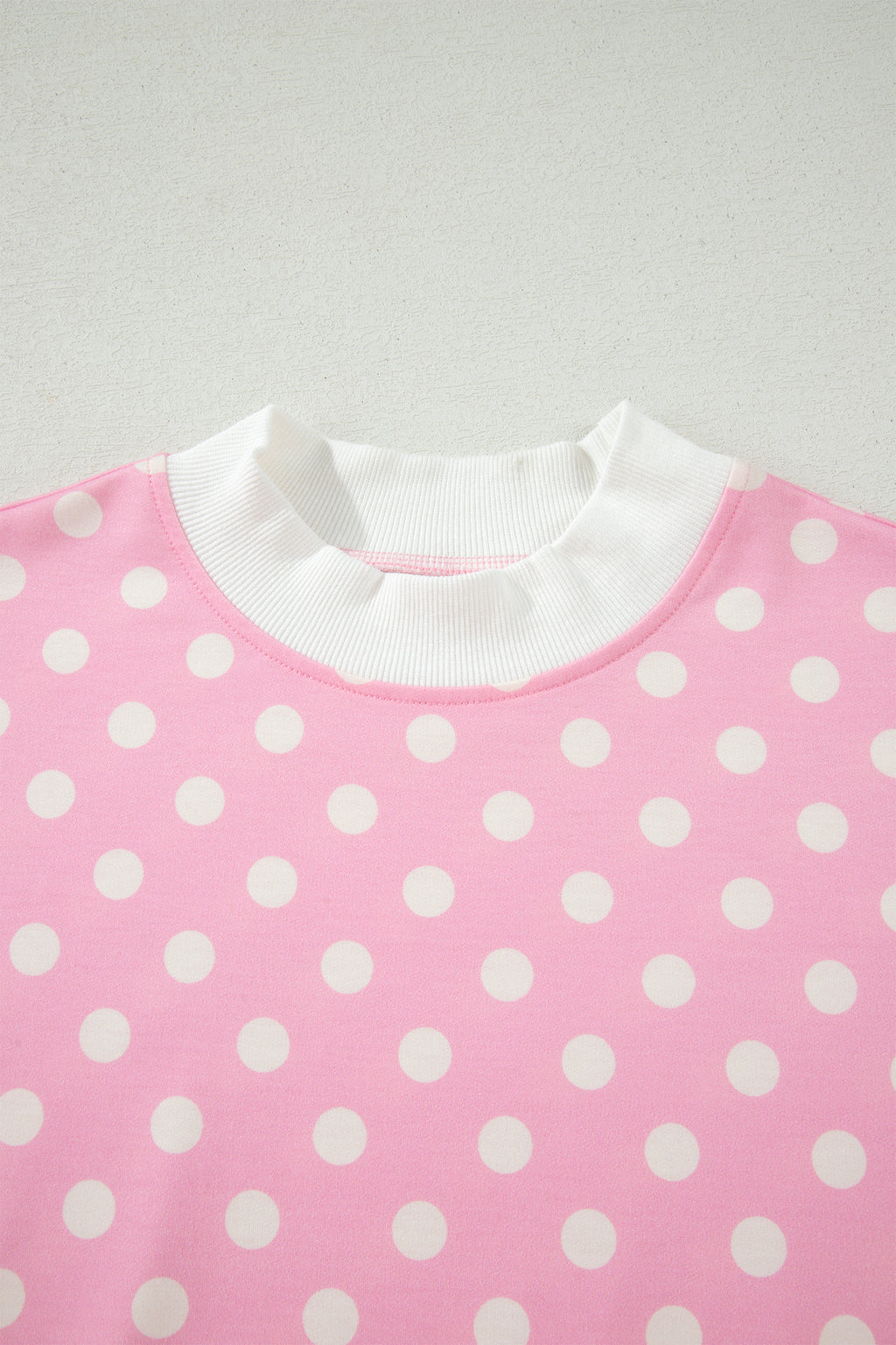 Polka Dot Mock Neck Short Set – Yellow, Pink, Sky Blue & Green
