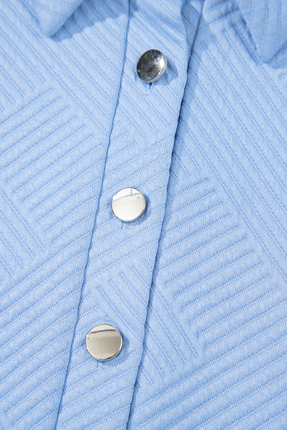 Textured Short Sleeve A Line Mini Dress | Light Blue, Blue & Peach | UK 8–22