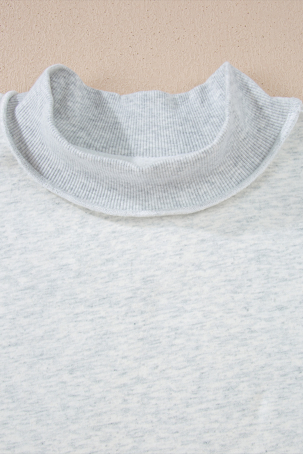 Carrot Oversized Reversible Sweatshirt Drop Shoulder Mock Neck Women S-XL