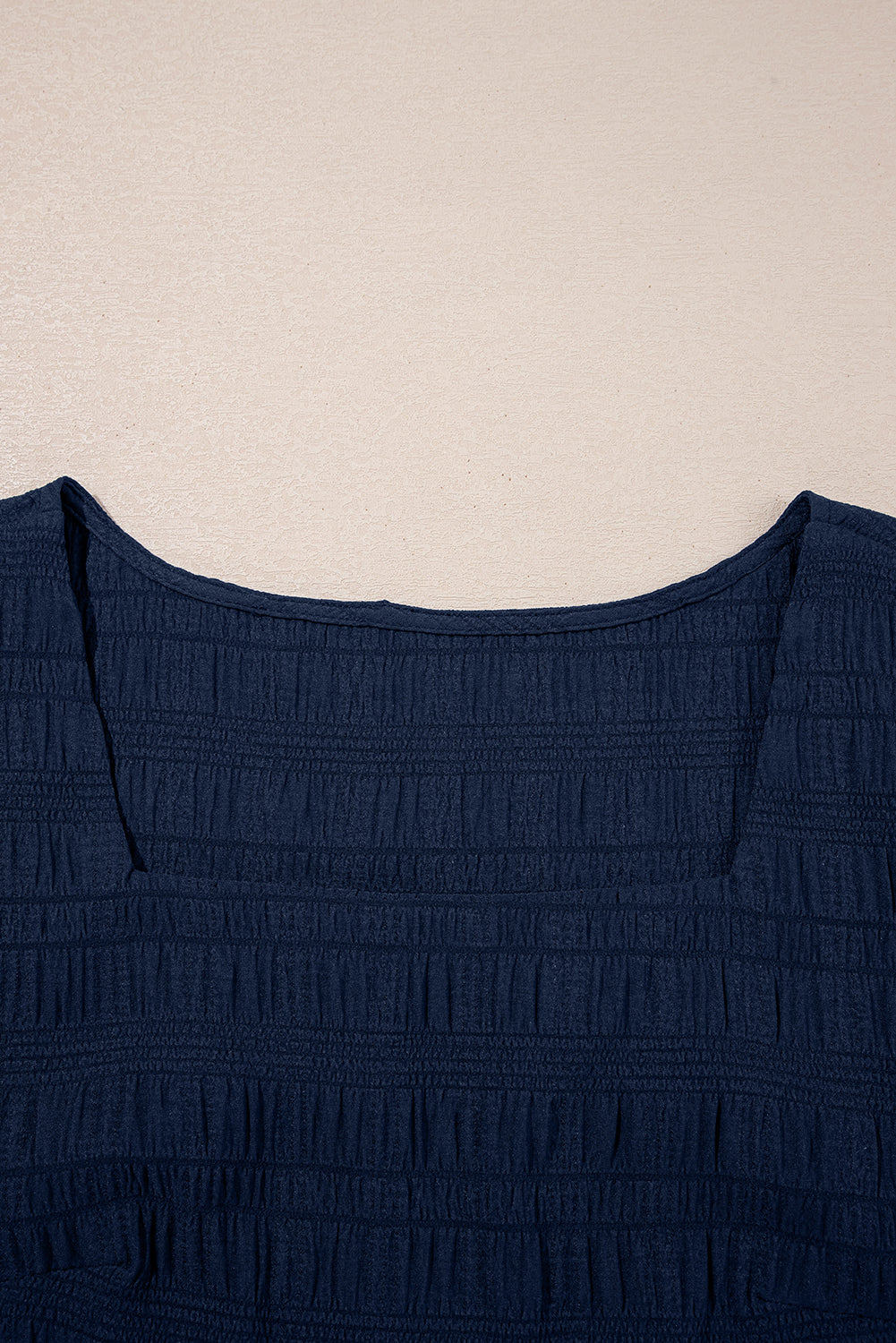 Textured Square Neck Top & Shirred High Waist Shorts Set | 5 Colours | UK 8–22
