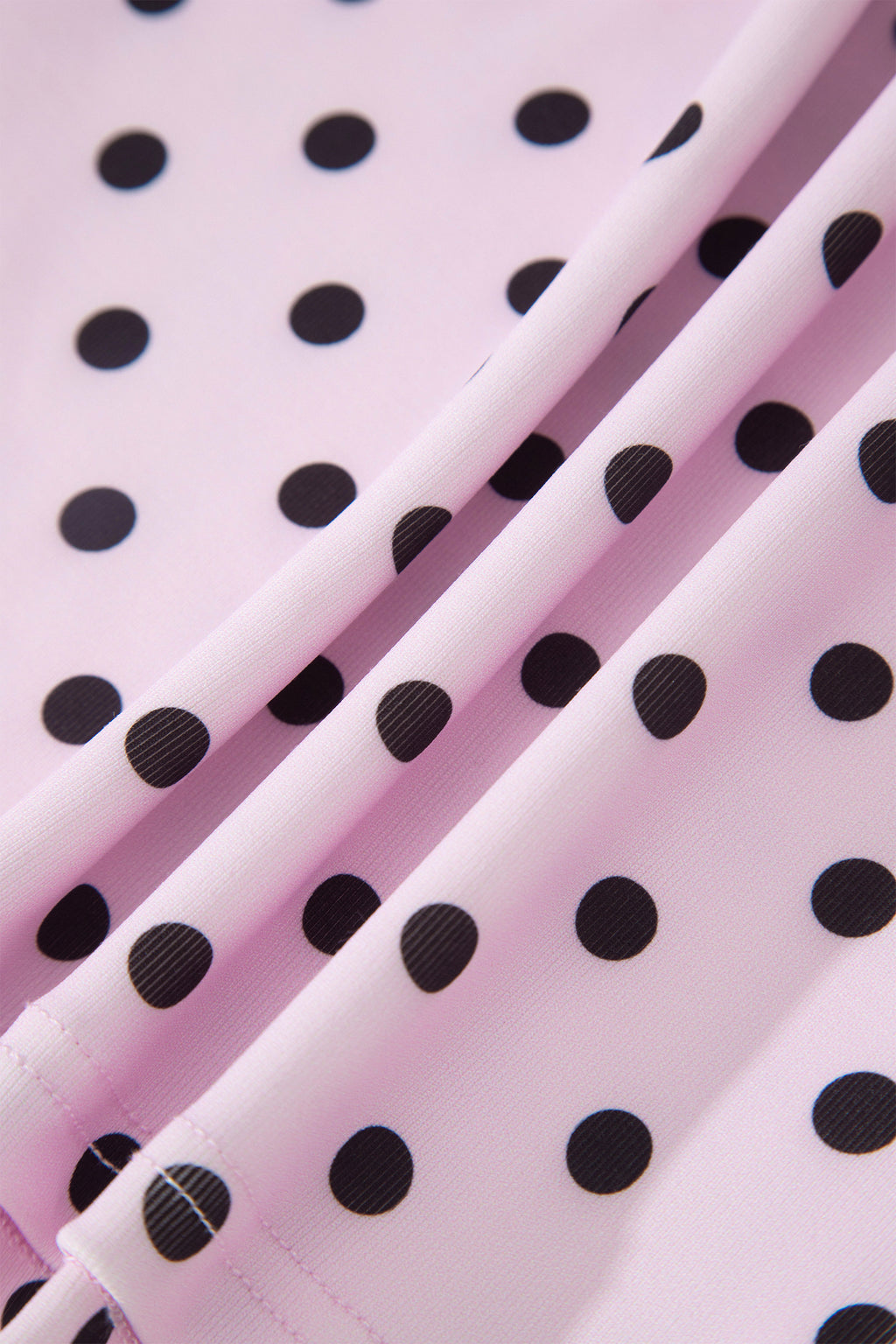 Polka Dot Halter Co-ord Short Set Drawstring Elastic Waist | Brown & Pink