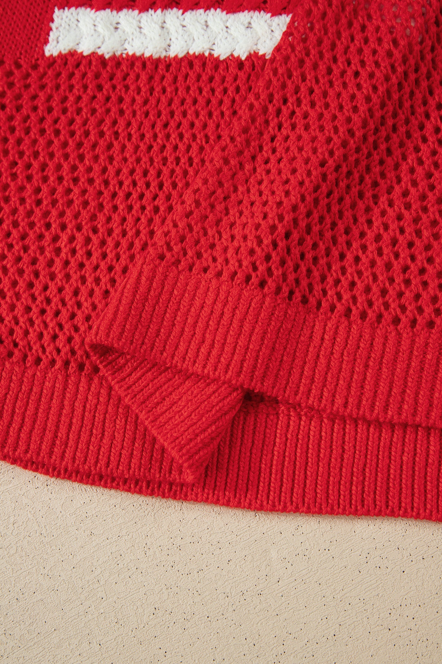 LivelyLooks Fiery Red Flag Graphic Short Sleeve Sweater Top women's fashion