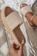 LivelyLooks Women's White Boho Woven Non-Slip Wedge Sandals EU 37-42 women's fashion