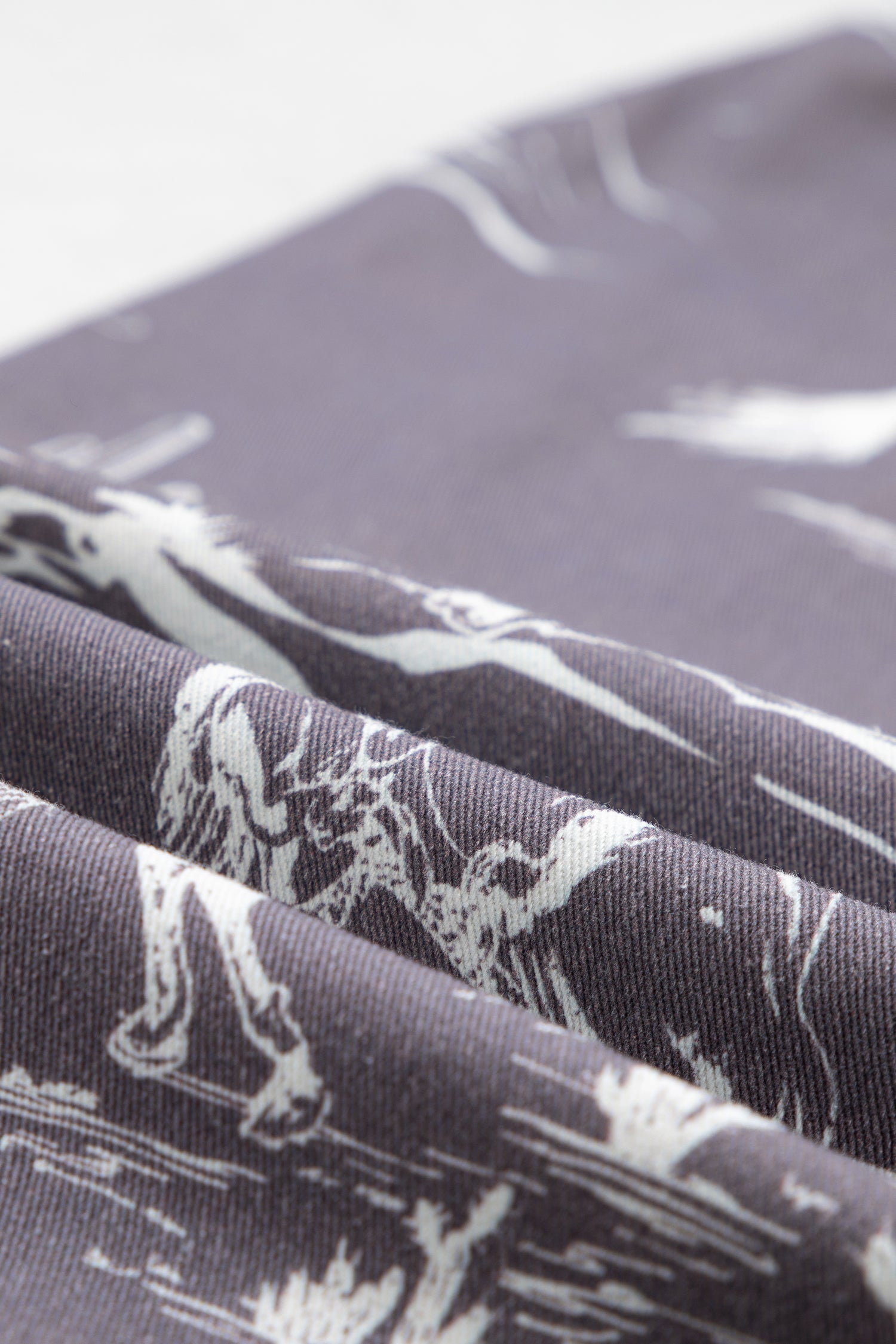 Women's Grey Wild West Print Straight Leg Jeans Elastic Waist UK 4-16