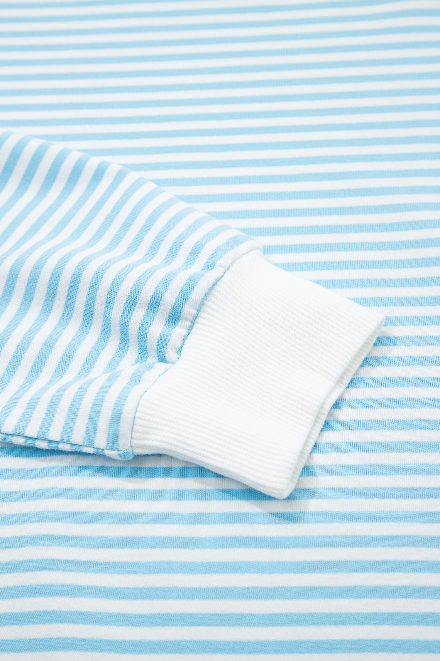 Striped Oversized Mock Neck Sweatshirt & Shorts Co-ord Set | Blue, Pink, Green | S-XL