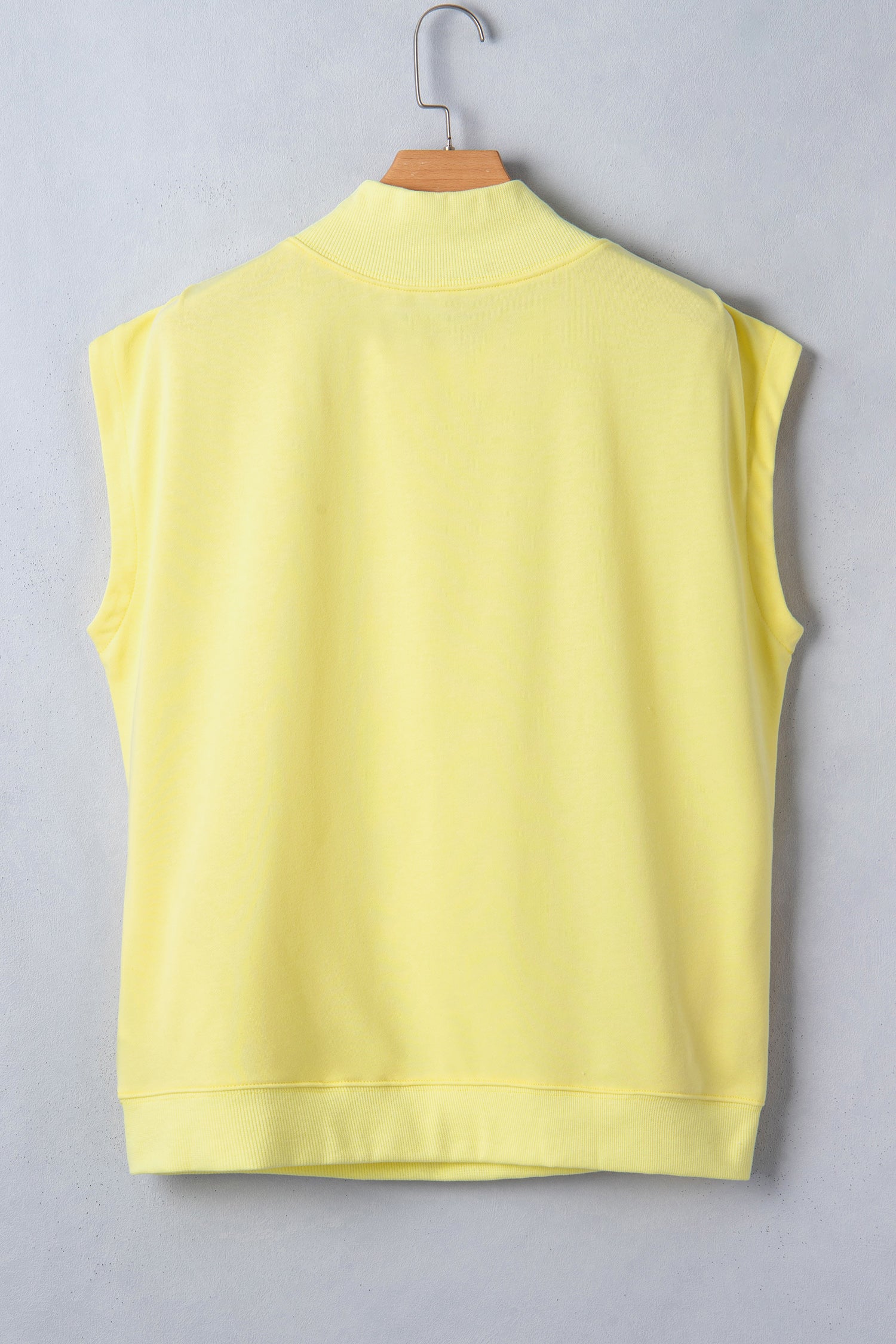 High Neck Cap Sleeve Loose Top White Pink Mint Green Grey Myosotis Orange Black S-XL