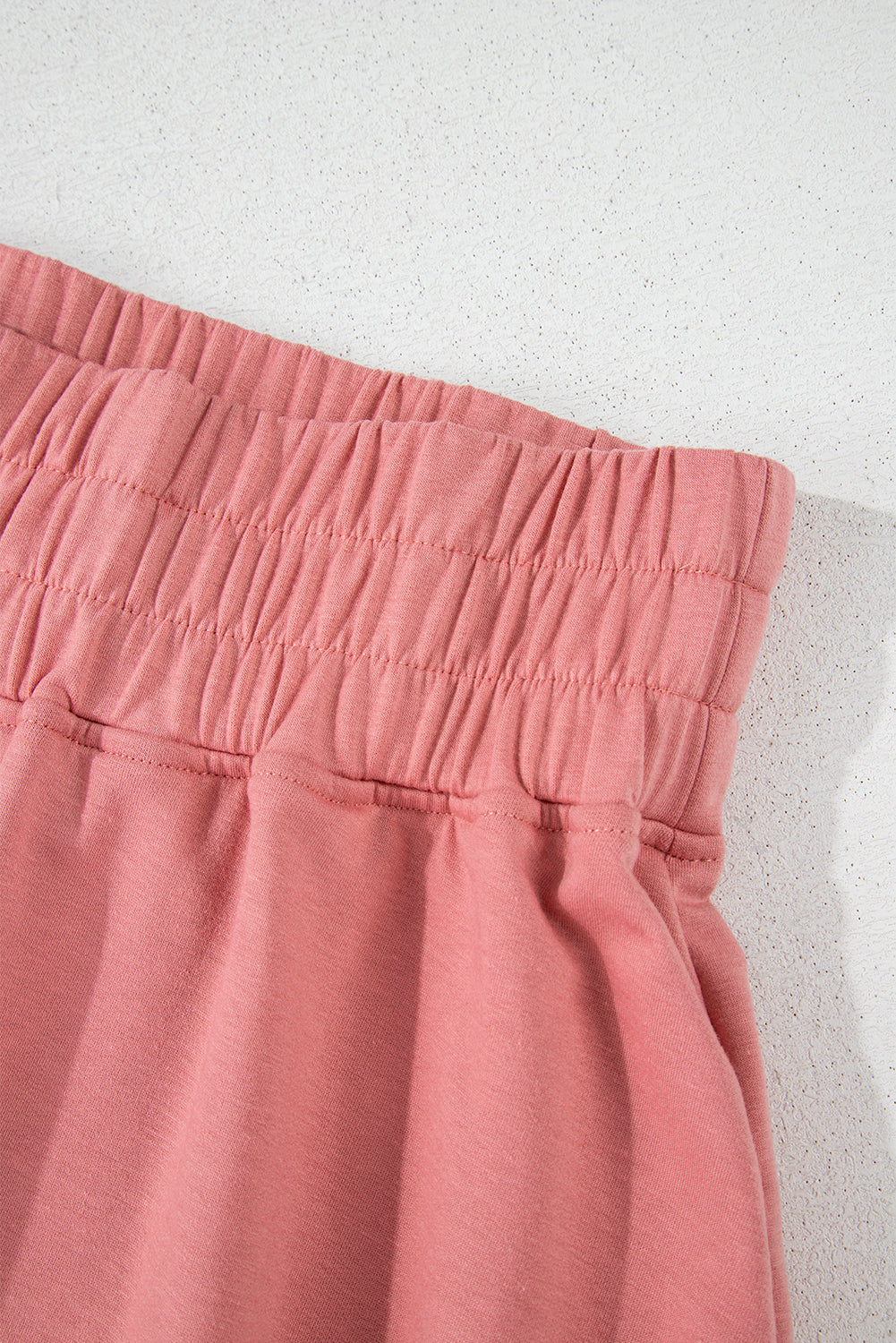 Shop Peach Cropped Tee & Ruffle High Waist Skort Set 2pcs S-XL at LivelyLooks