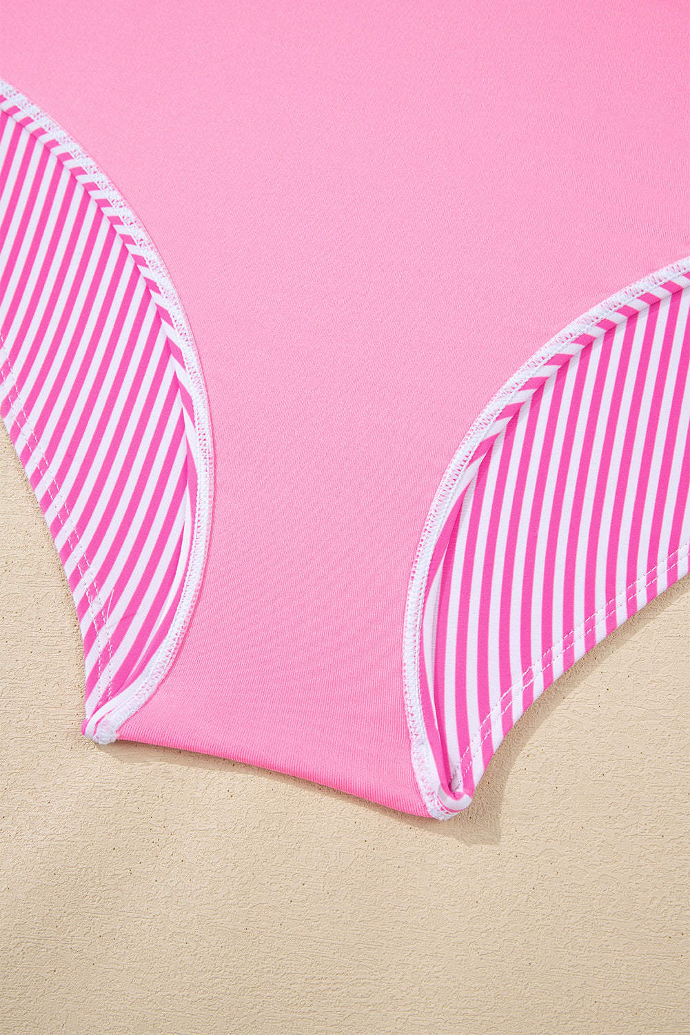 LivelyLooks Pink Stripe Knot Strap High Waist 2-Piece Bikini Set XS-2XL women's fashion
