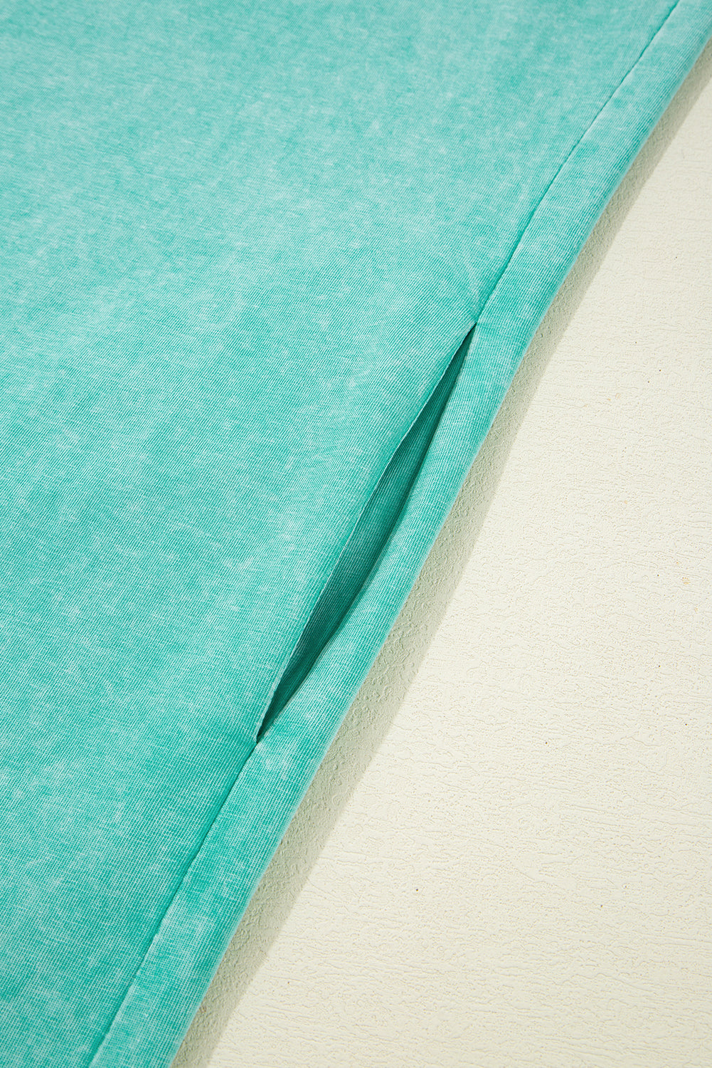 Wisteria Orange Aqua Mineral Wash Pocketed T-Shirt Long Dress S-XL