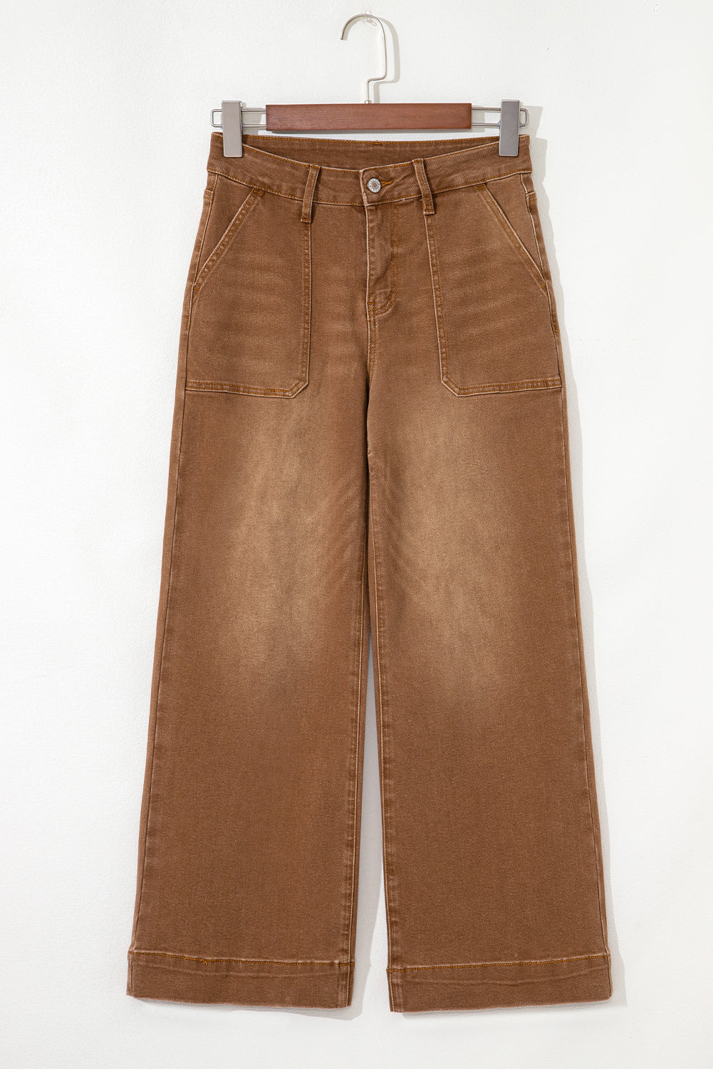 Women's Women's Cropped High Rise Wide Leg Jeans 3 Colours Sizes 4-16 at LivelyLooks