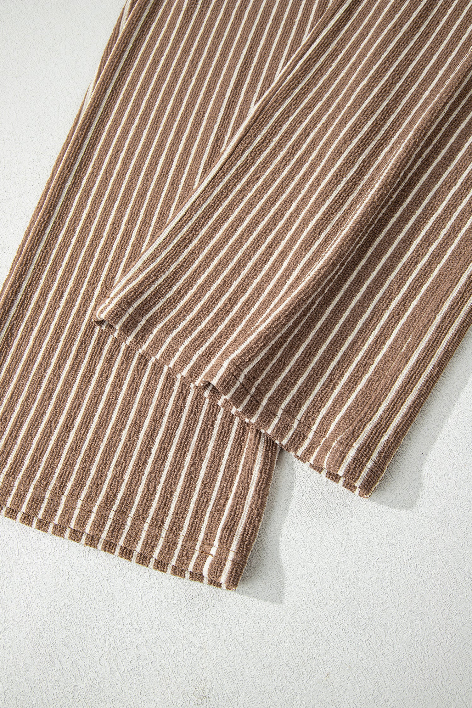 Stripe Crew Neck Tee & Drawstring Cropped Trousers Set | 4 Colours | Sizes 8-22