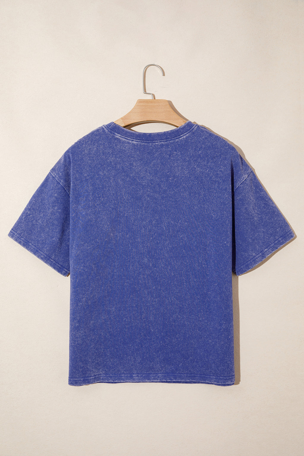Shop Red Independence Day Star Printed Mineral Wash T Shirt at LivelyLooks