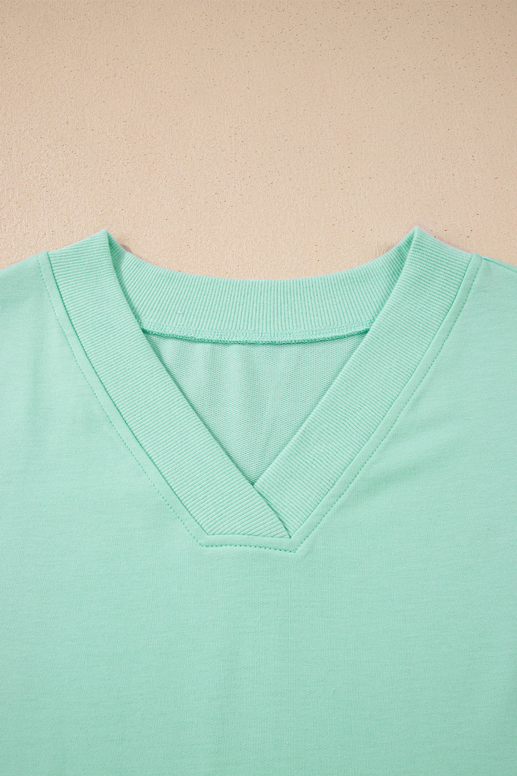 V-Neck Tee & Drawstring Pant Set | Apricot Pink, Mint Green, Bonbon & Beau Blue