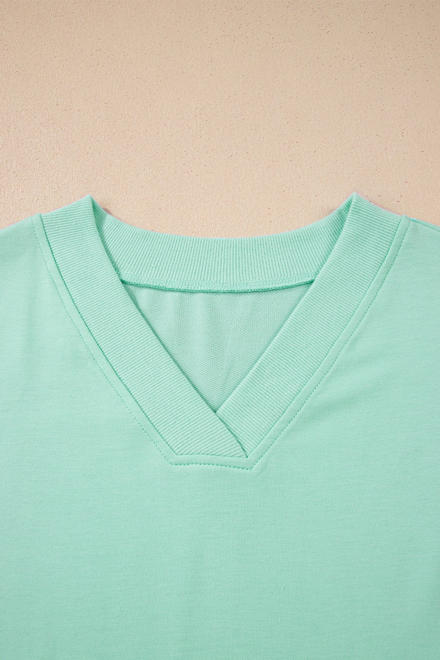 V-Neck Tee & Drawstring Pant Set | Apricot Pink, Mint Green, Bonbon & Beau Blue