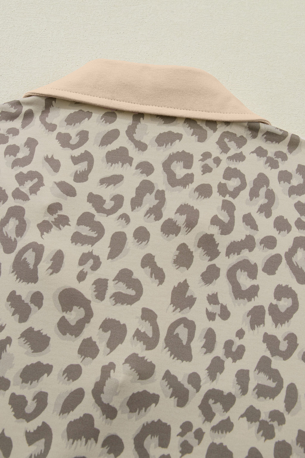 Leopard Print V-Neck Collar 2pcs Short Set | Rose, Khaki & Brown