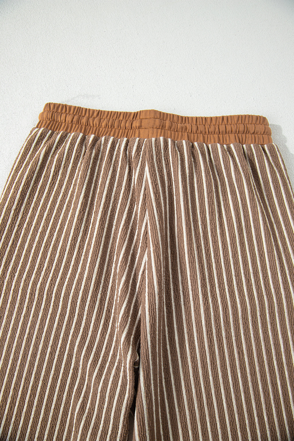 Stripe Crew Neck Tee & Drawstring Cropped Trousers Set | 4 Colours | Sizes 8-22