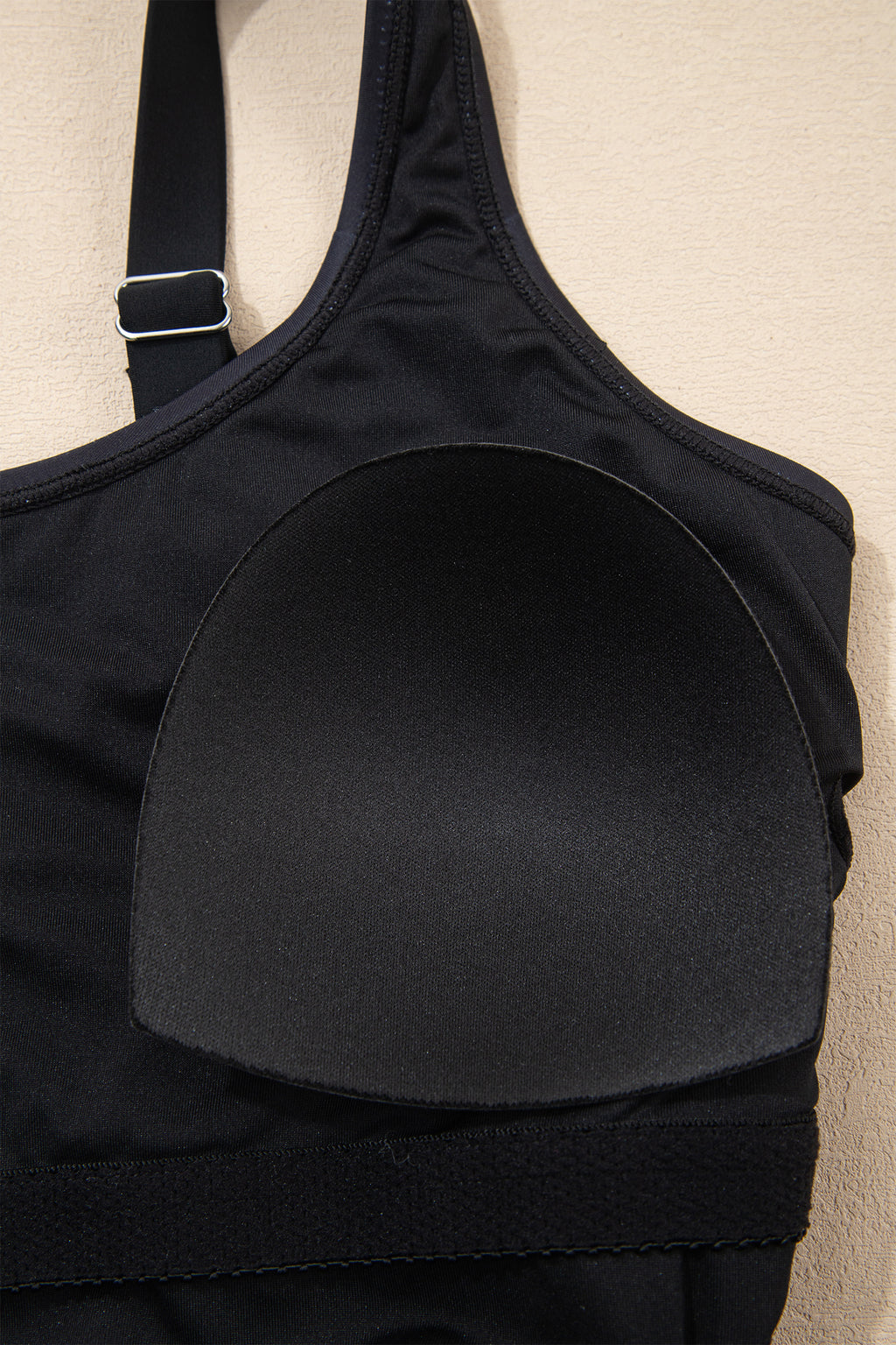 LivelyLooks Women Black Floral Cutout One Shoulder Drawstring One Piece Swimsuit S-XL women's fashion