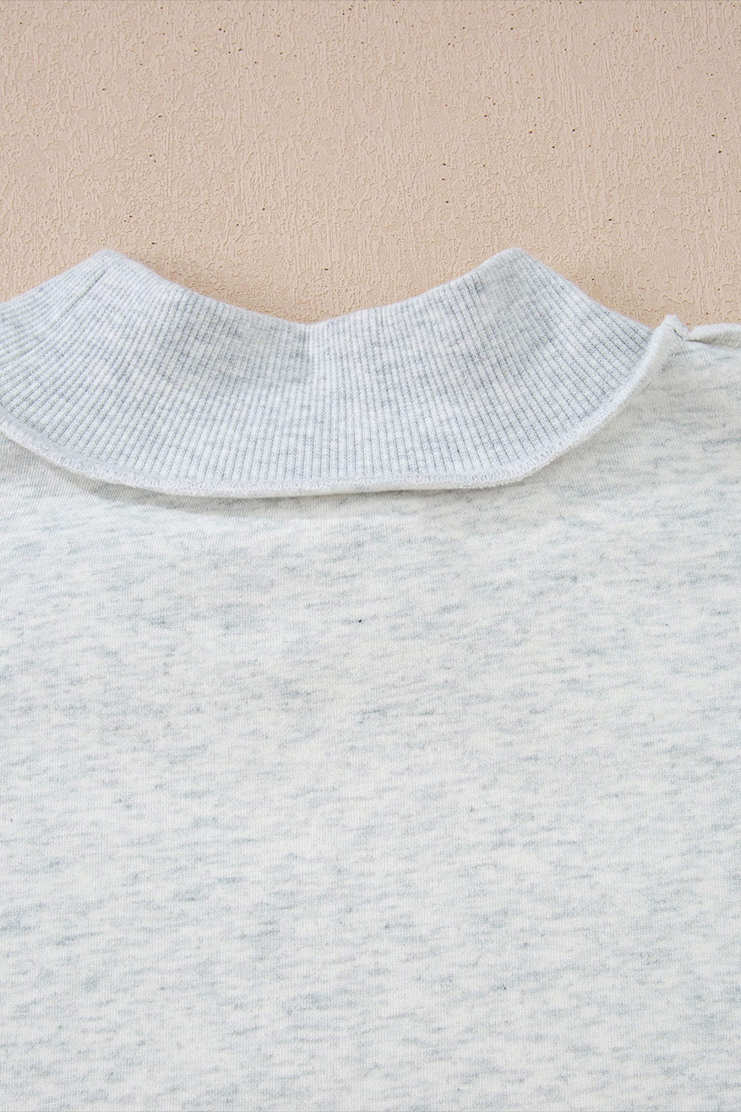 Carrot Oversized Reversible Sweatshirt Drop Shoulder Mock Neck Women S-XL