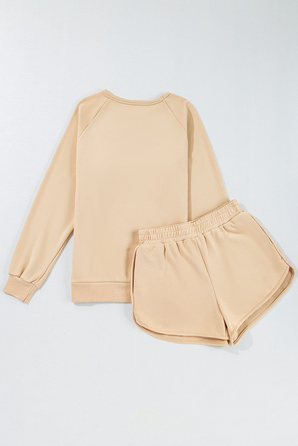 Women's Striped Accent Pullover and Shorts Two Piece Co-ord Set Casual Summer Loungewear at LivelyLooks