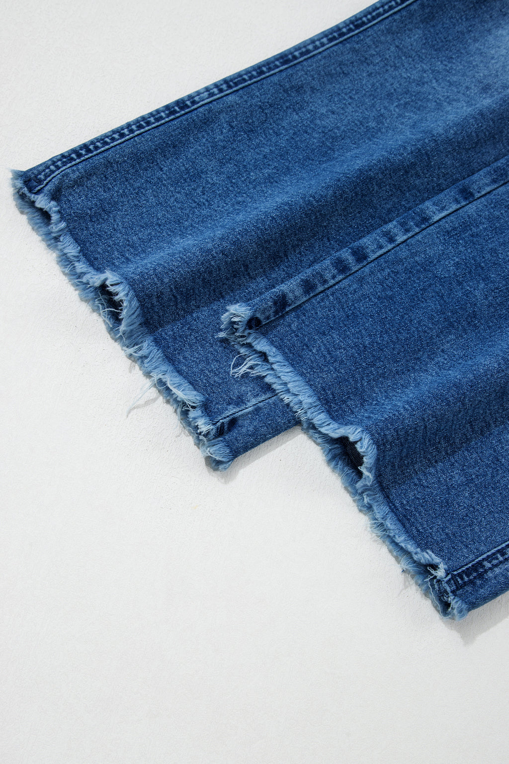 Shop Frayed Cropped Straight Leg Jeans UK 8-20 at LivelyLooks