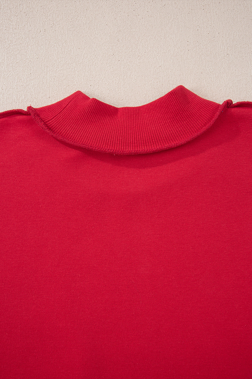 Carrot Oversized Reversible Sweatshirt Drop Shoulder Mock Neck Women S-XL