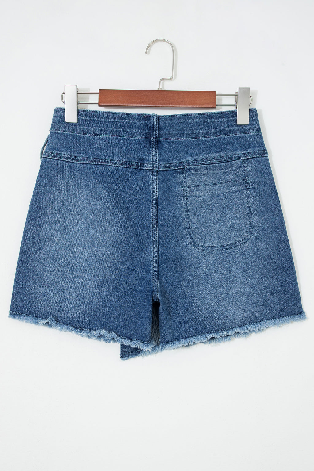 Shop Ashleigh Blue Wrapped Tied Waist Denim Skort at LivelyLooks