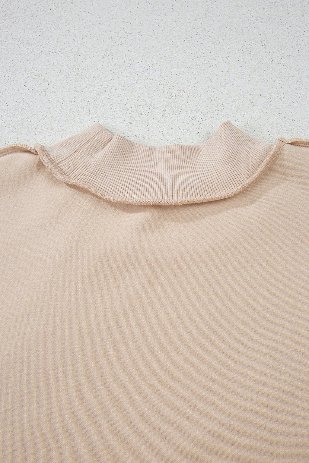 Carrot Oversized Reversible Sweatshirt Drop Shoulder Mock Neck Women S-XL