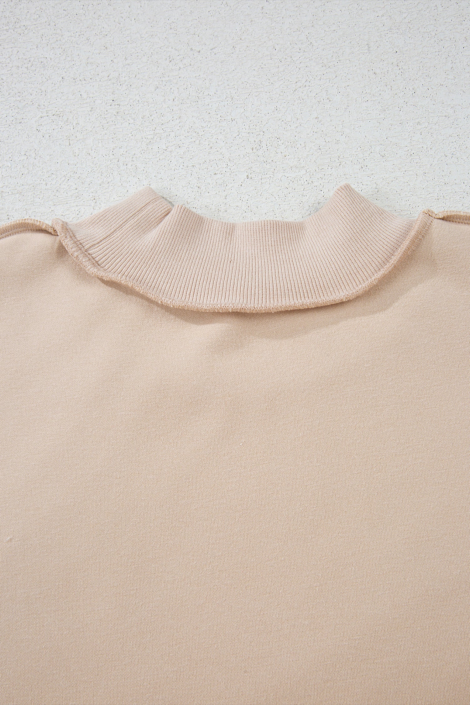 Carrot Oversized Reversible Sweatshirt Drop Shoulder Mock Neck Women S-XL