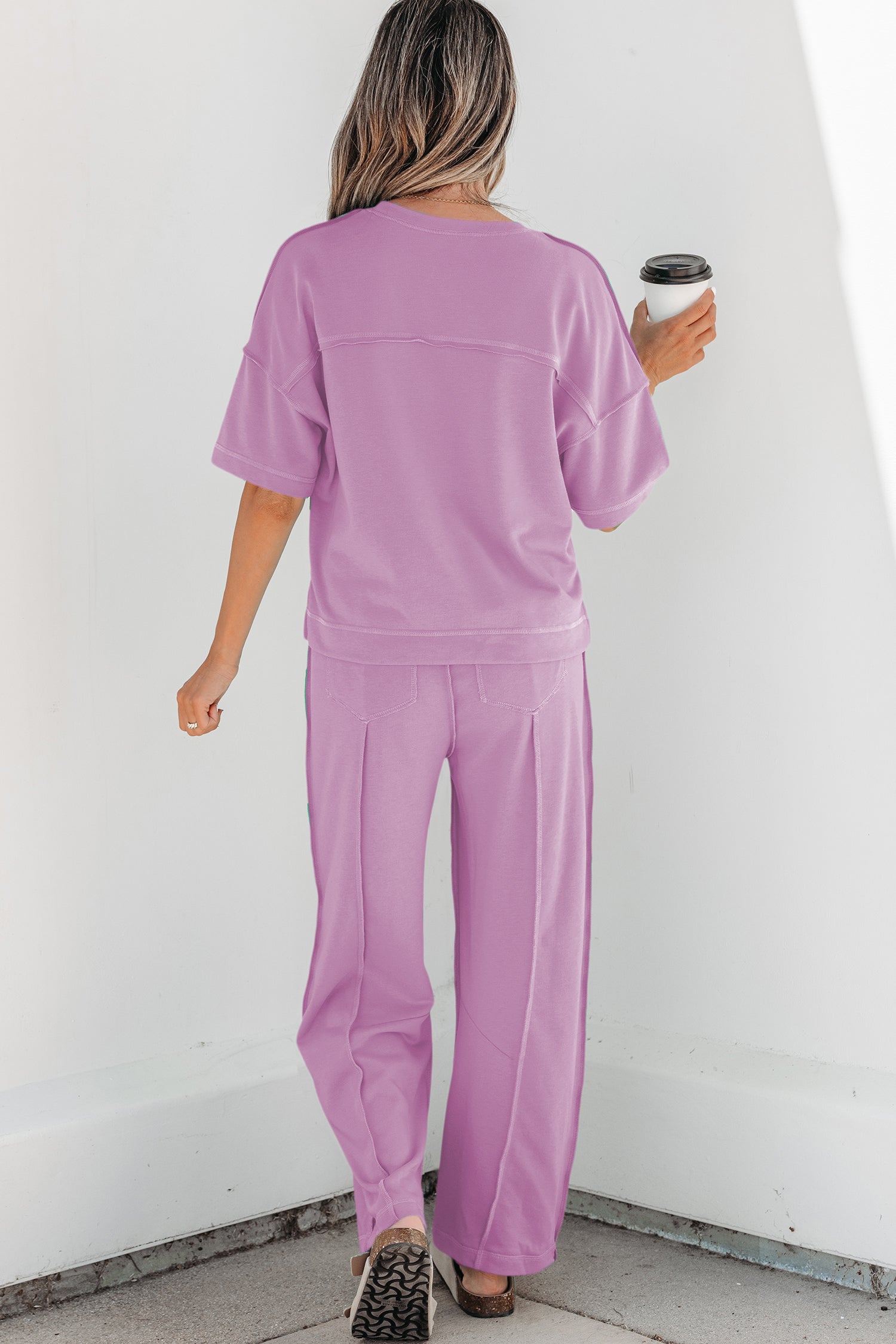 Drop Shoulder Boxy Tee & Barrel Pants Co-ord Set | Multiple Colours | UK 8–26