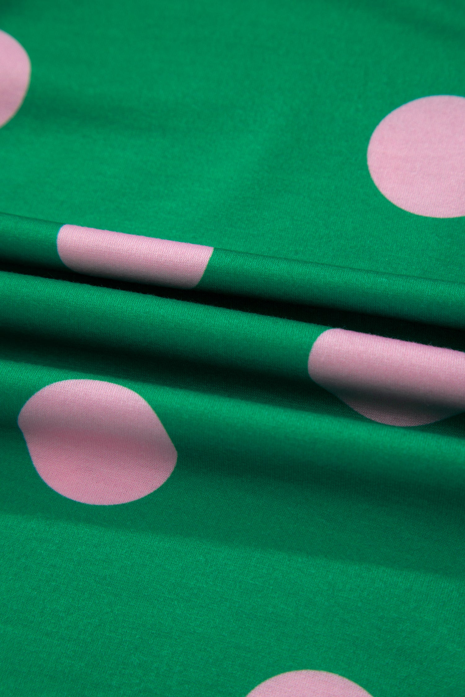 Polka Dot V-Neck Tee & Shorts Co-ord Set | Green, Pink & Beige S-XL