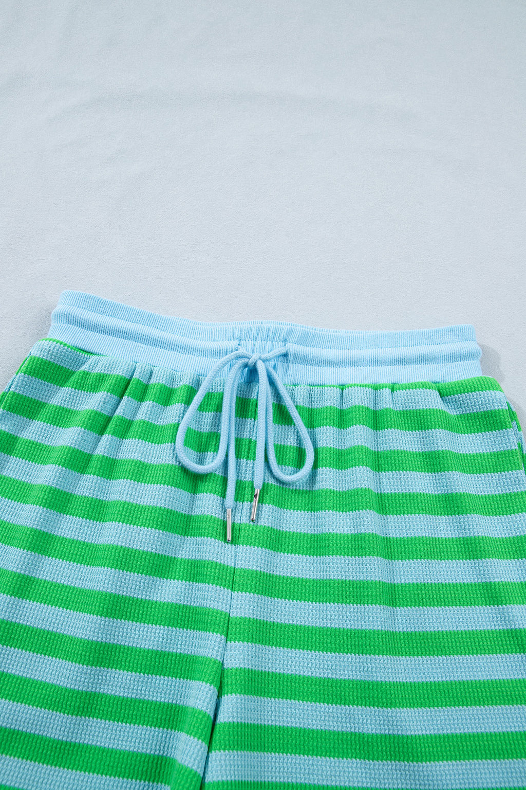 LivelyLooks Women's Stripe Puff Sleeve Top & Shorts Matching Set S-2XL women's fashion
