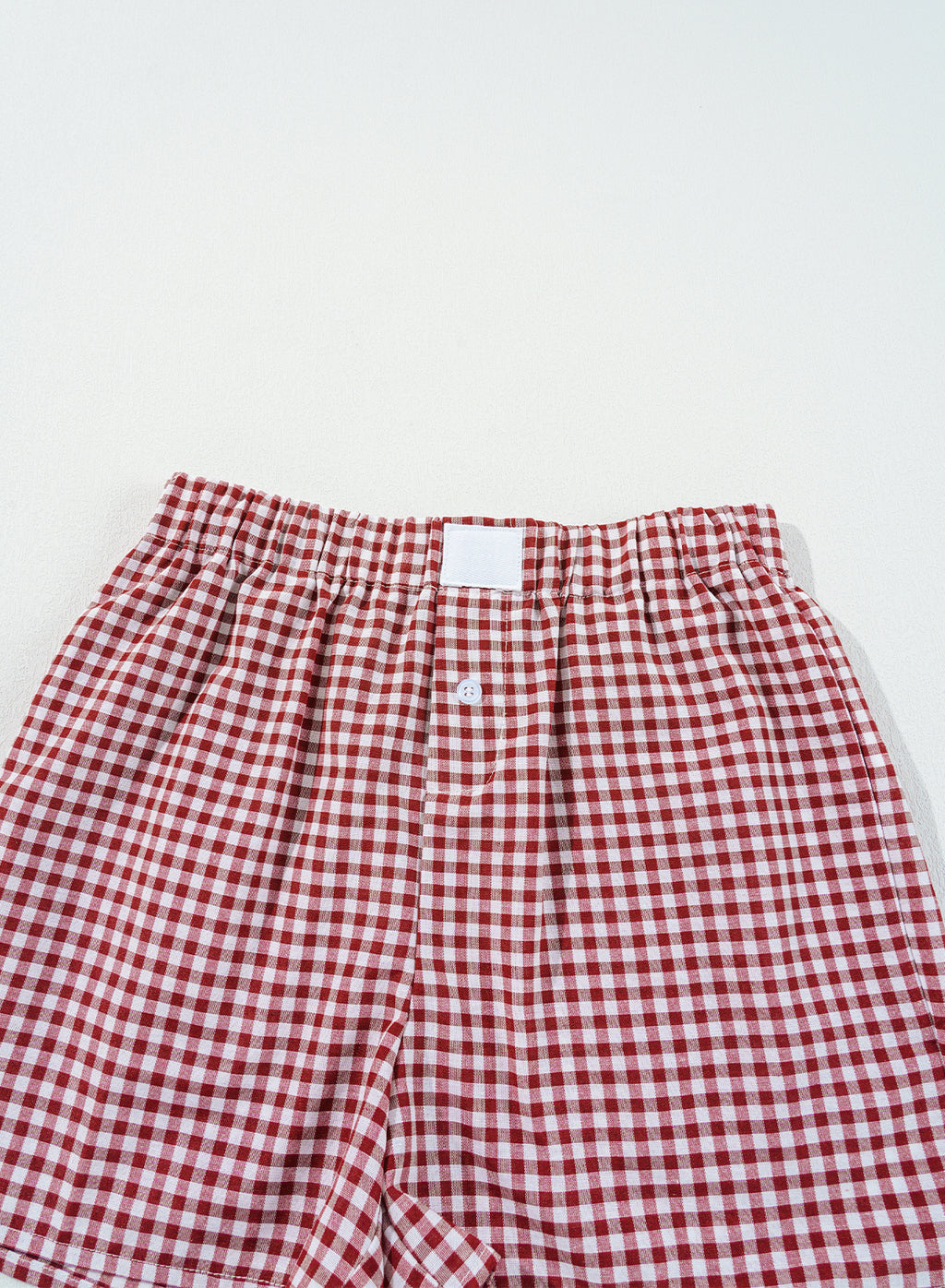 Shop Gingham Print High Waist Casual Shorts S-2XL at LivelyLooks