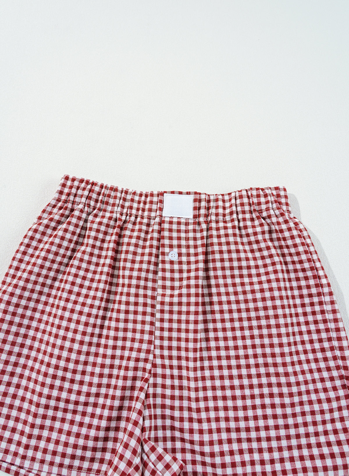 Shop Gingham Print High Waist Casual Shorts S-2XL at LivelyLooks